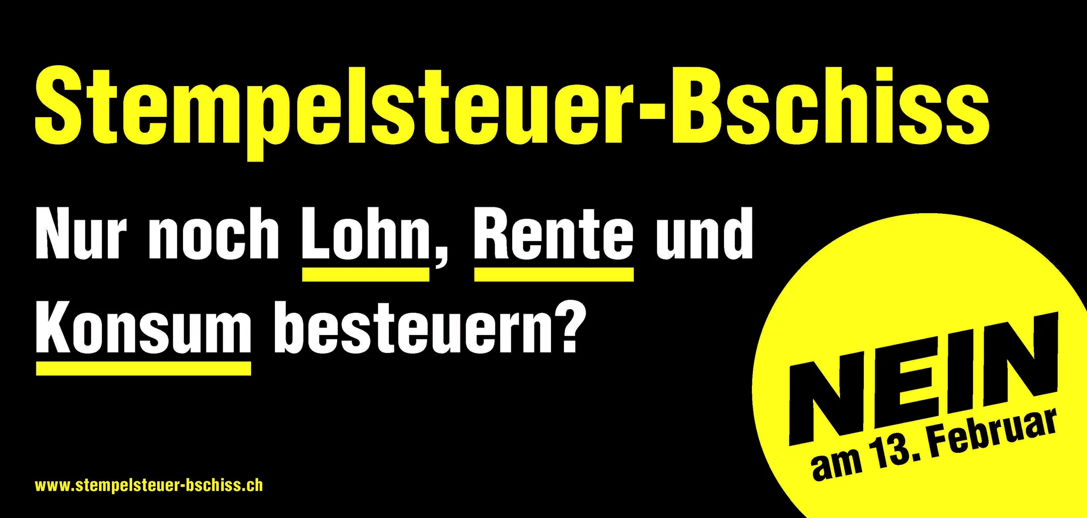 Stempelsteuer-Bschiss Nein
