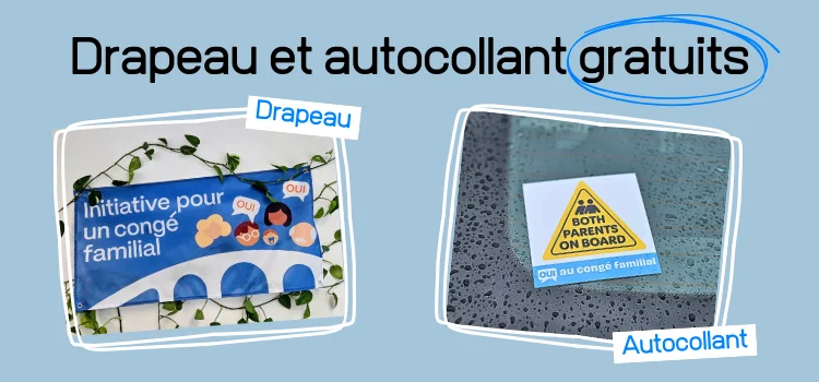 Commande drapeau et autocollant