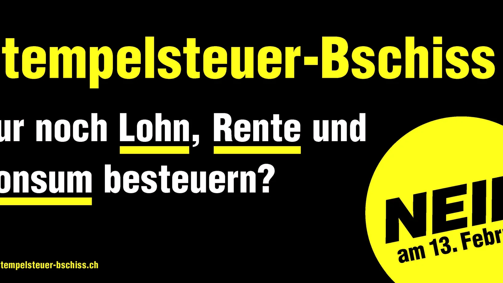 Stempelsteuer-Bschiss Nein