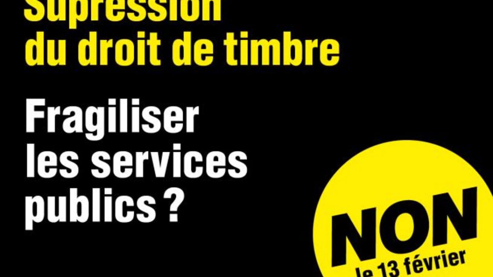 Droit du timbre NON