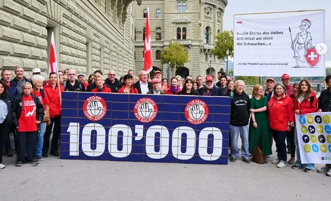 Einreichung Referendum Mindestlöhne